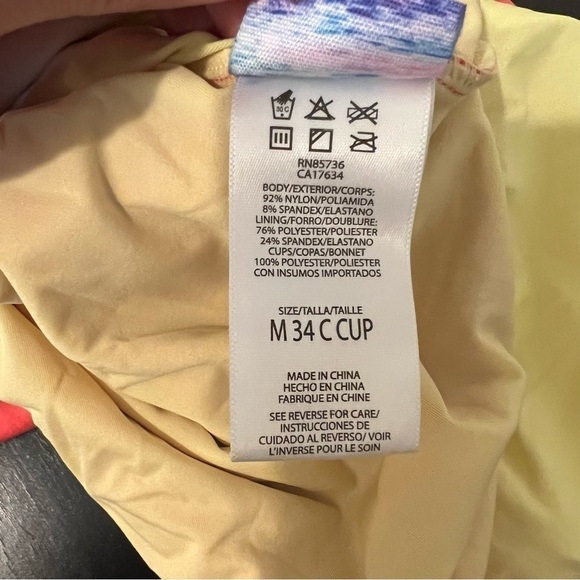 Coco Rave body contouring one piece swimsuit, orange, full coverage overskirt M - Picture 10 of 16